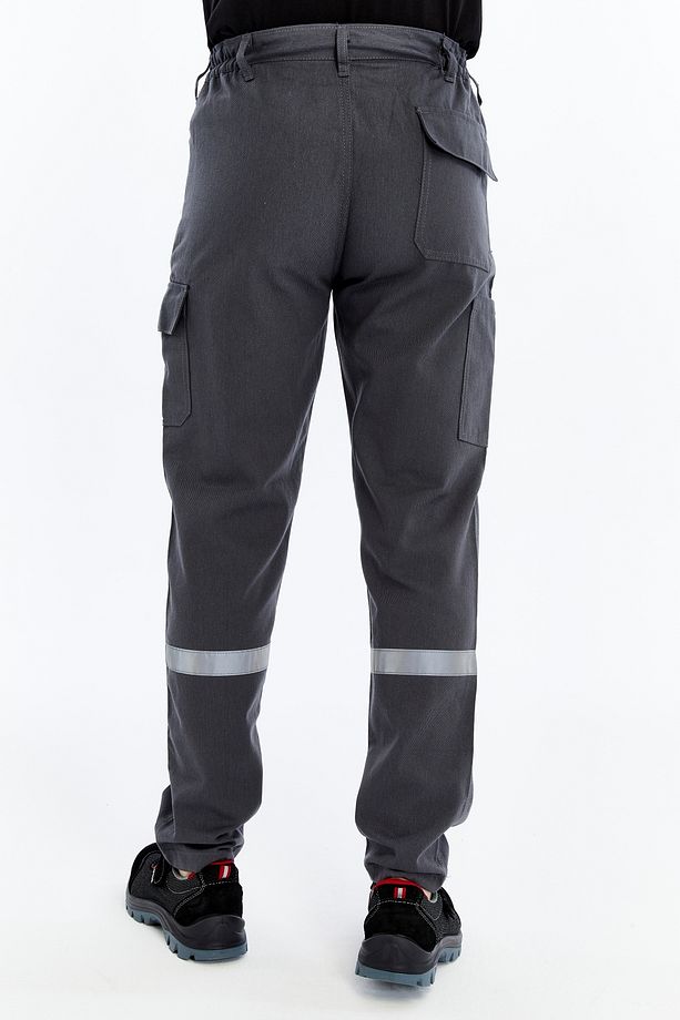 İş Pantolonu Yazlık Basic Model 2 Gri 5 Cepli - 5