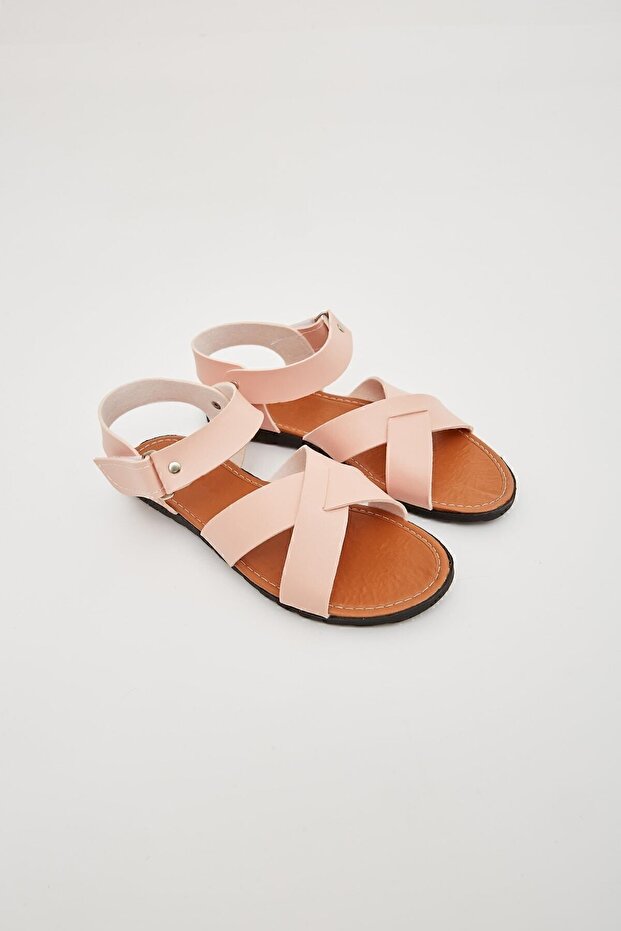 Powder Cross Adjustable Velcro Sandals - 5