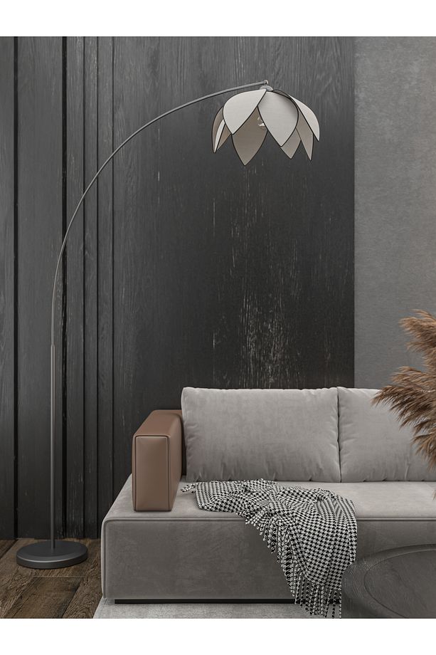Lotus Çiçeği Tasarımlı Modern Lambader - E27 Duy Uyumlu - 1