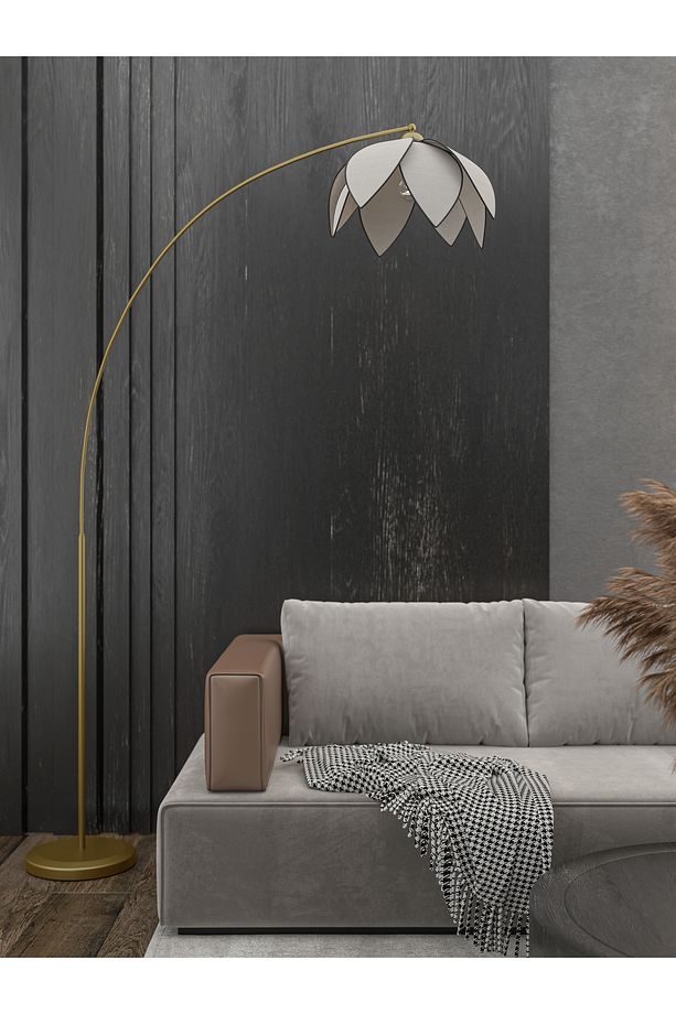 Lotus Çiçeği Tasarımlı Modern Lambader - E27 Duy Uyumlu - 1