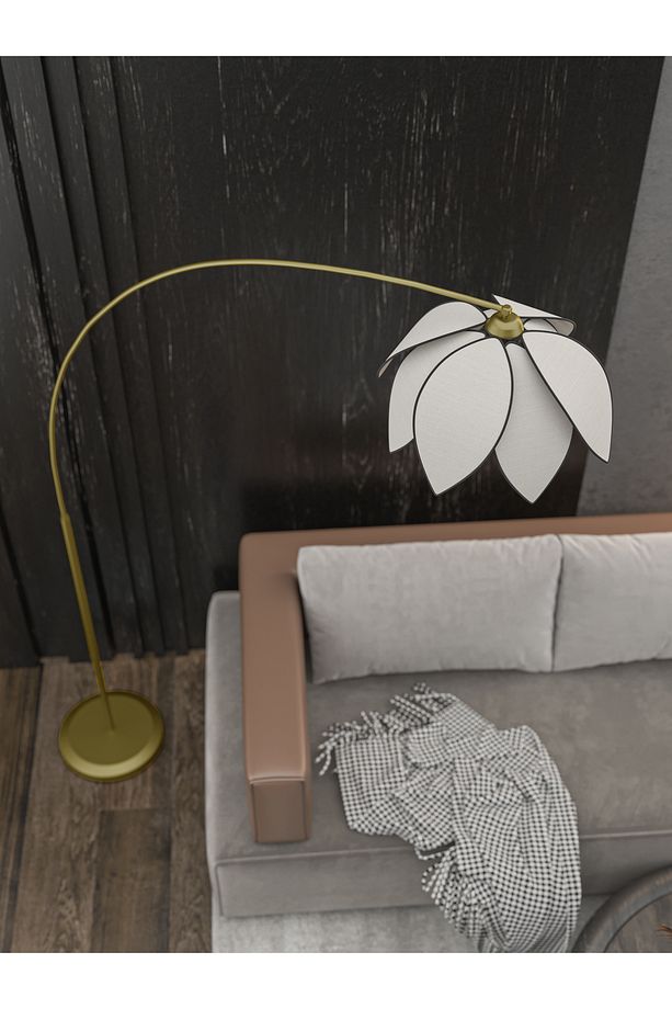 Lotus Çiçeği Tasarımlı Modern Lambader - E27 Duy Uyumlu - 3