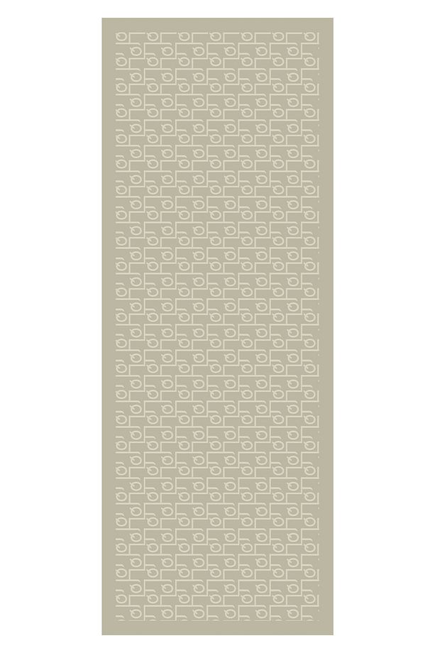 İpek Jakar Monogram Şal Kum Beji - 6