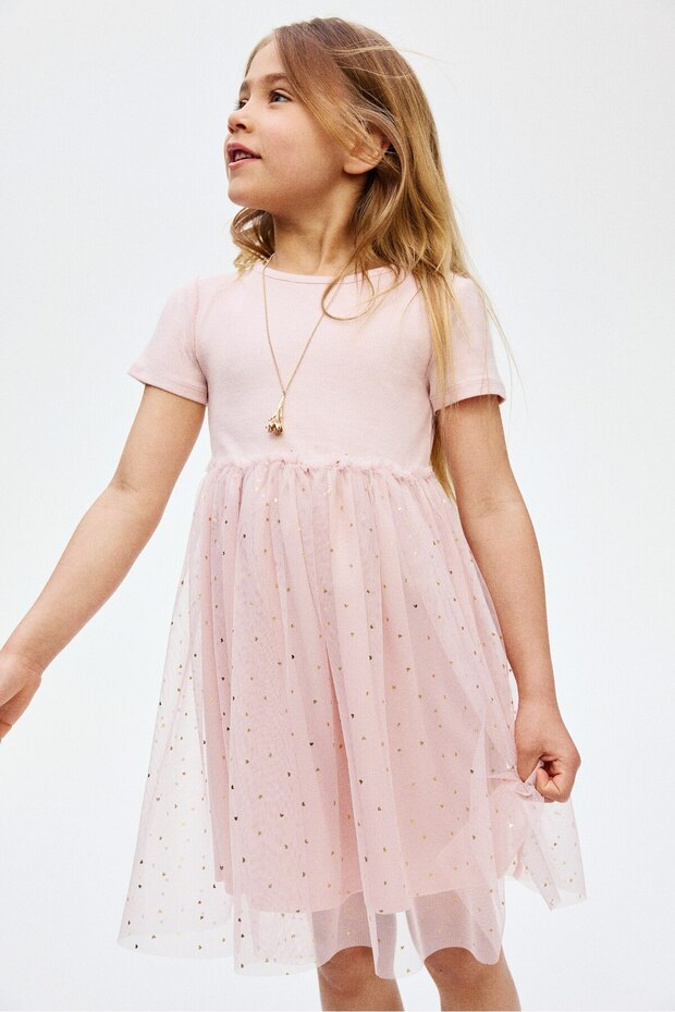 Tül Etekli Elbise - 2