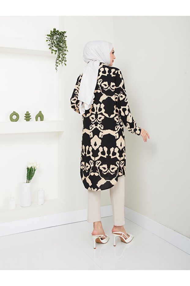 Viscose Patterned Tunic - Eye Patterned - 6