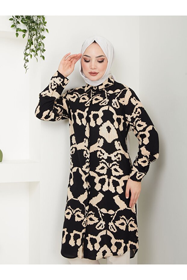 Viscose Patterned Tunic - Eye Patterned - 7