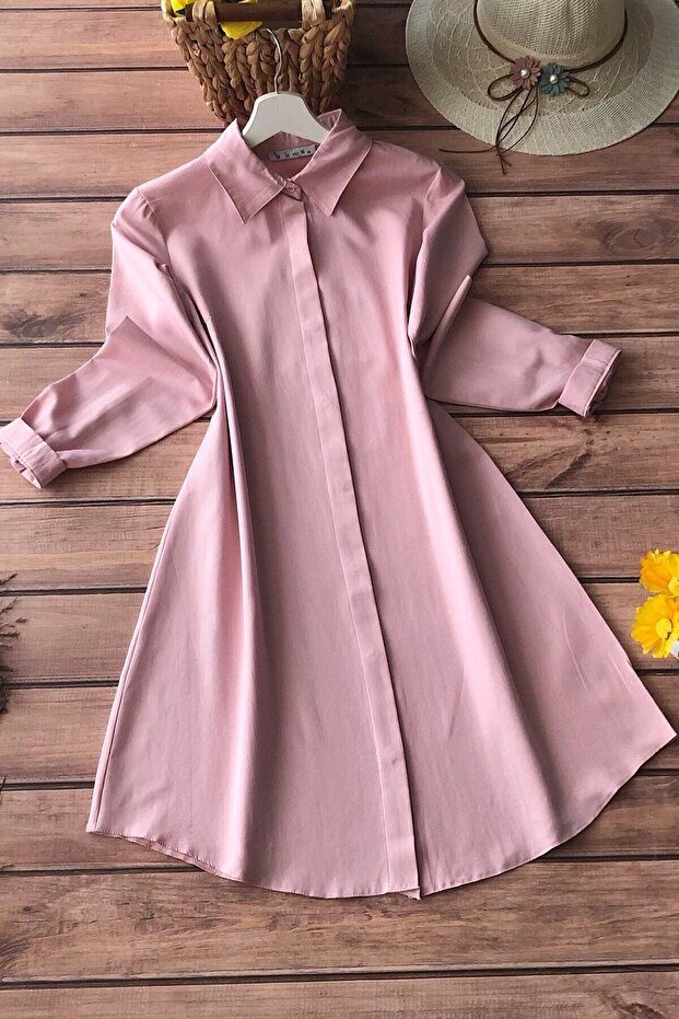 Women's Powder Boyfriend Tunic Shirt