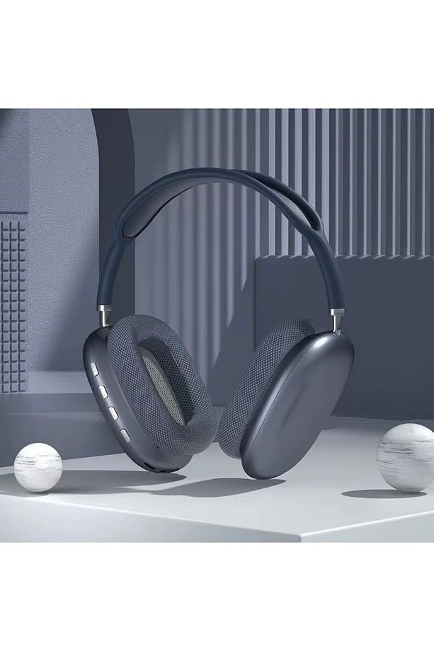 P9 Kablosuz 5.0 Bluetooth Uyumlu Kulaklık Üst Baş Yapısı Süngerli 400mA pil 10 saat müzik çalma. - 5