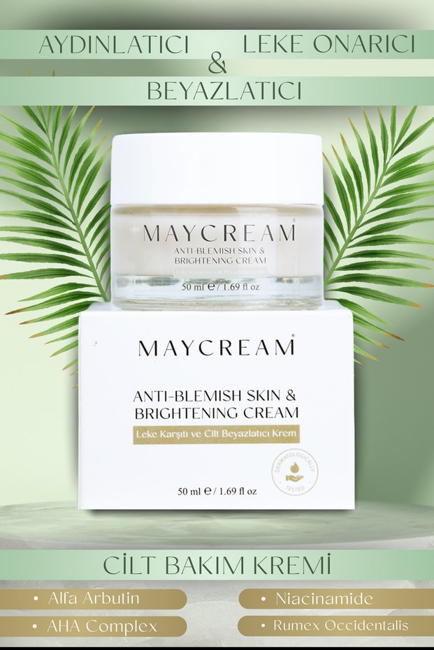Skin Whitening Brightening Anti-Blemish Cream Face, Elbows, Armpits and Genitals 50ml