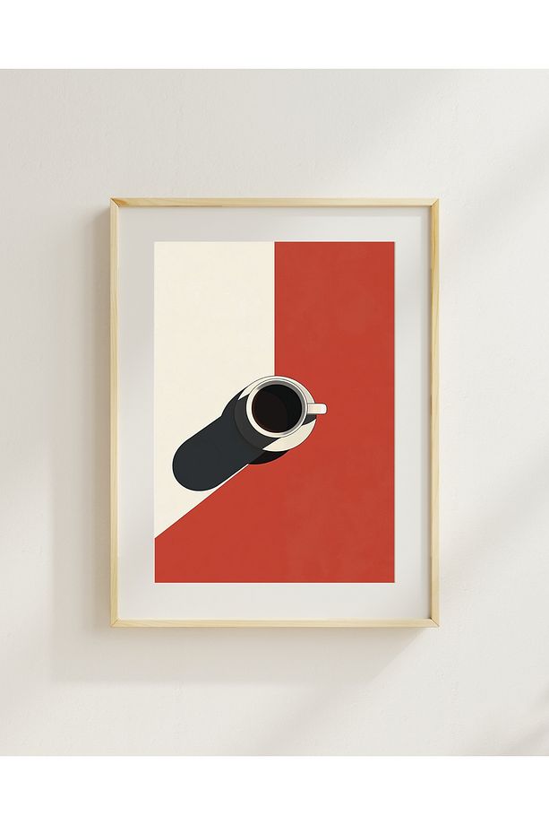 Minimal Kahve Posteri – Modern Duvar Sanatı, Mutfak ve Ofis Tablo - 3