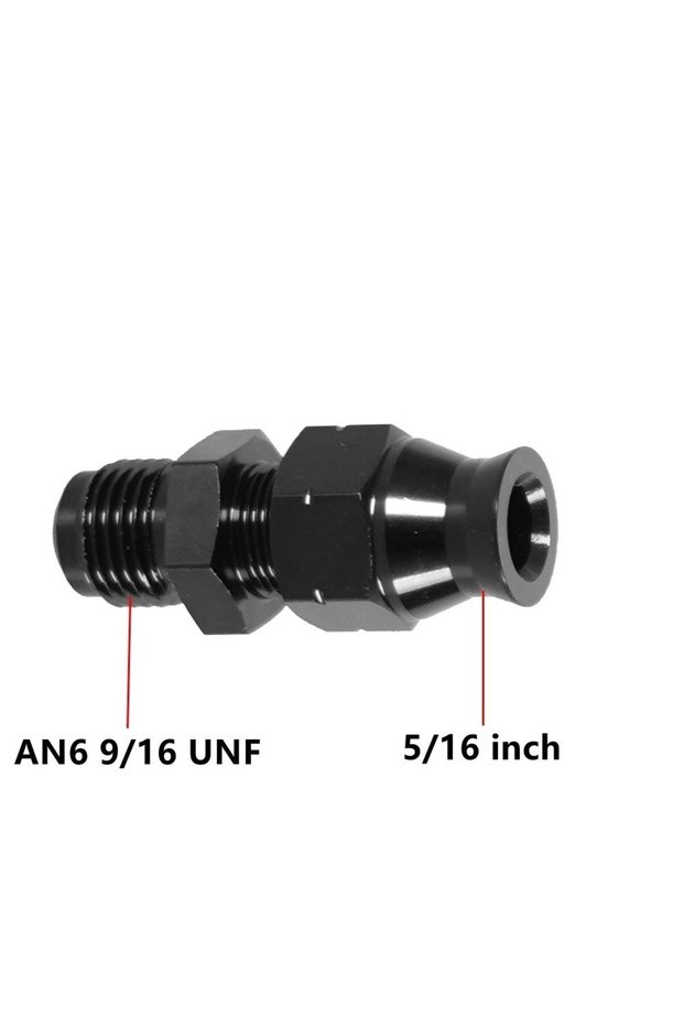 AN6 to 5 16 inch 6AN Male Flare to 5/16" Fuel Hardline Tube Fitting Adapter 6AN Male Flare to 3/8" S