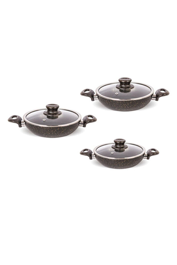 G5001 6 Parça Granit Omlet Set Siyah - 1