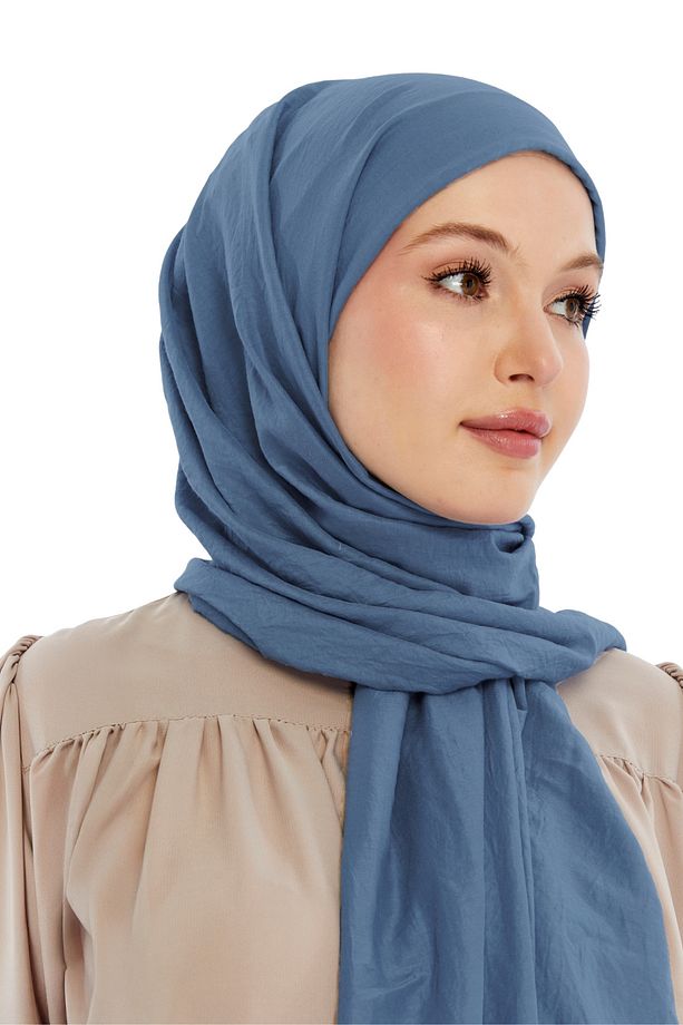 Pamuk Soft Şal - Açık Kot - 5