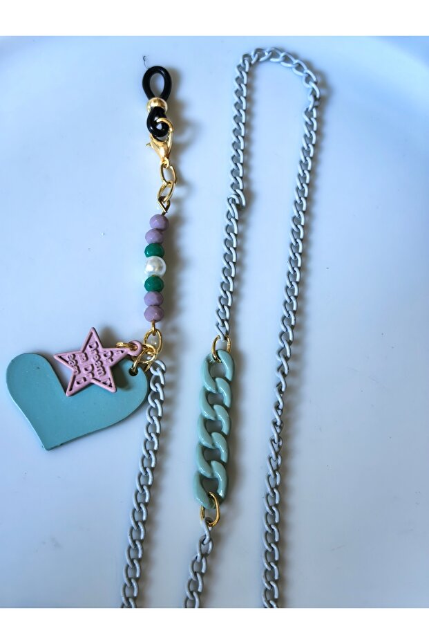 Chain Heart Figured Glasses - 6