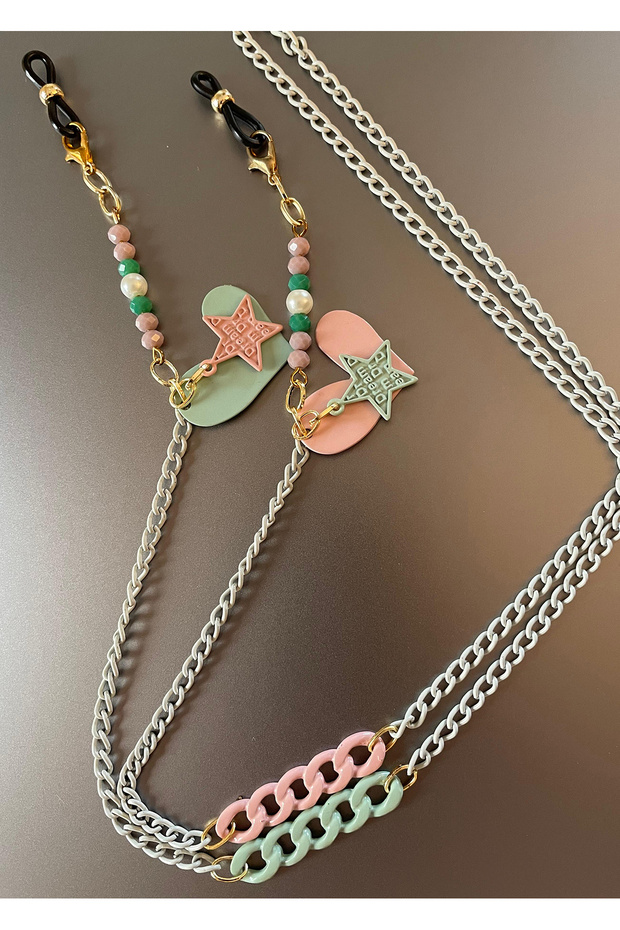 Chain Heart Figured Glasses - 2