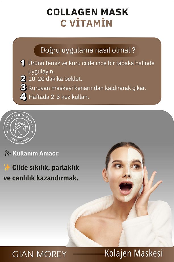 Soyulabilir Kolajen Maskesi C Vitaminli 100 ml - 2