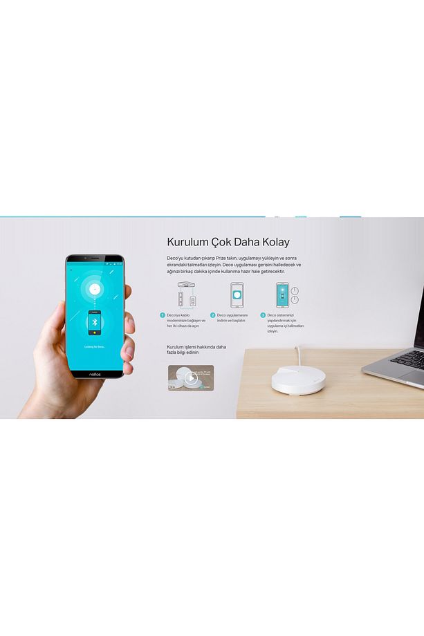 Marka: Tp-link Deco E4  Ac1200 Mbps Tüm Ev Mesh Wi-fi Sistemi Uyumlu - 5