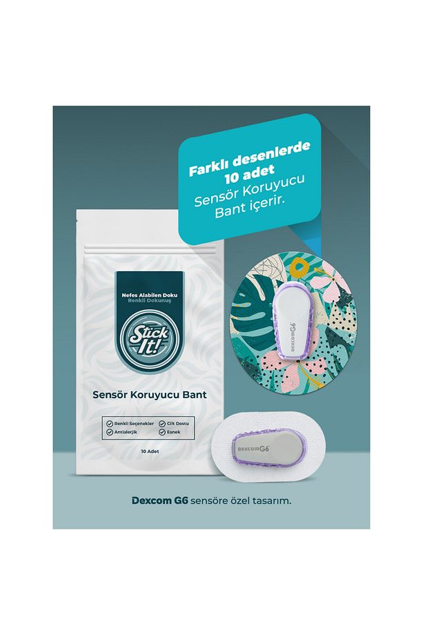 Dexcom G6 Sensör Koruyucu Bant – Flowers - 2