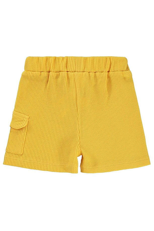 Erkek Bebek Şort 6-18 Ay Soft Sarı - 2
