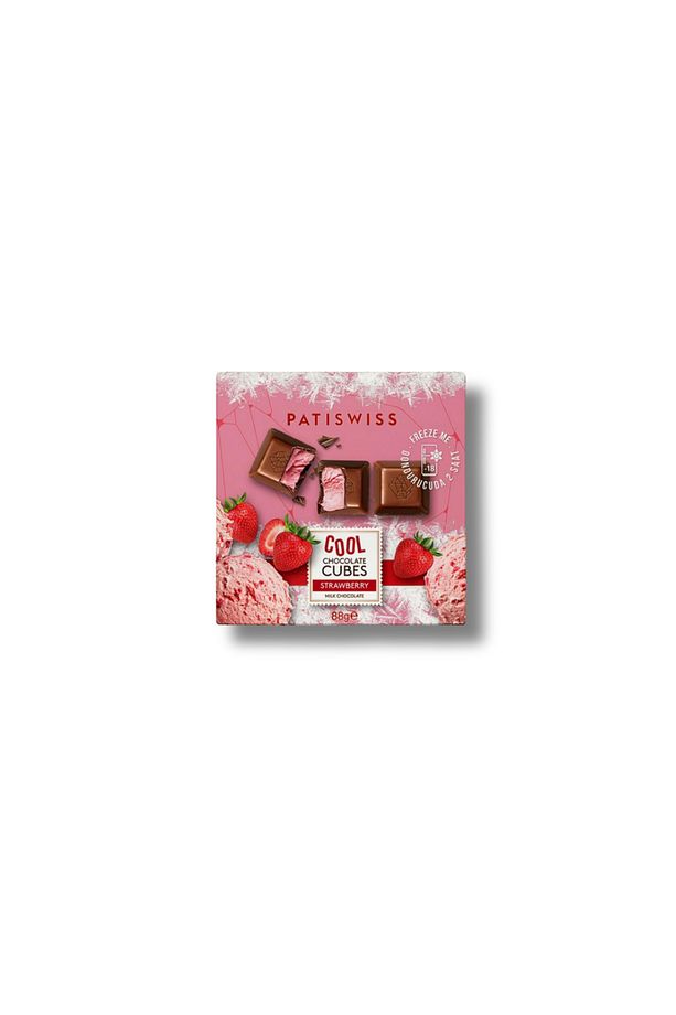 Cool Cubes Çilekli Sütlü Çikolata, 88g - 1