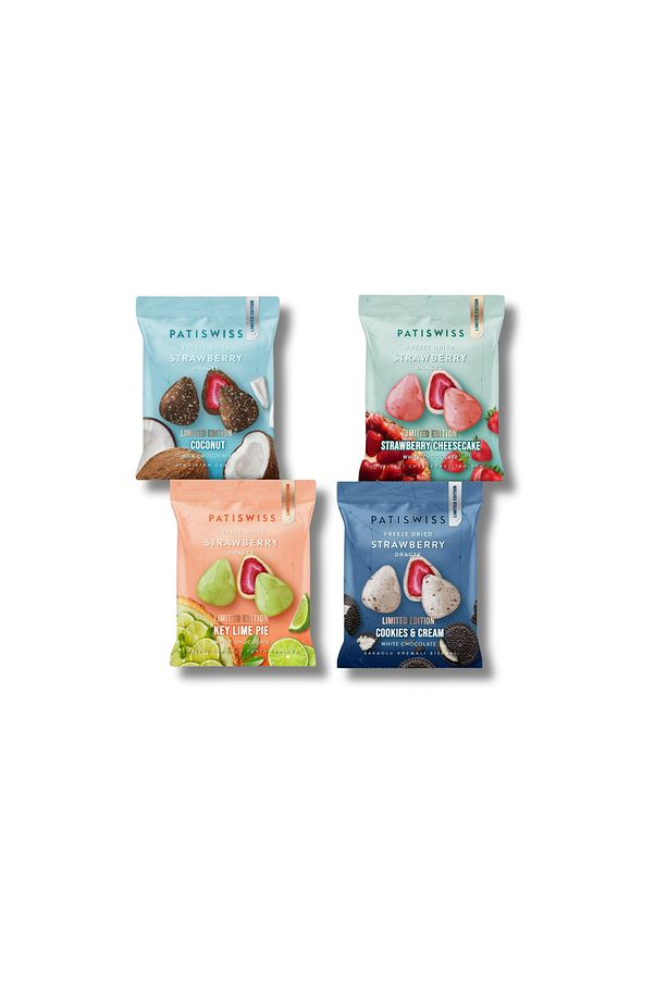 Limited Edition Çilek Draje Karışık Set, 50g X 4 Adet - 1