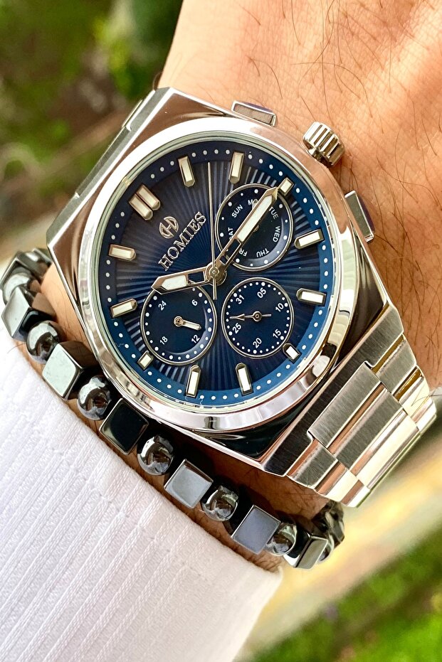 Men's Wristwatch with 2 Years Warranty All Focus Active with Gift Box and Bracelet as a Gift