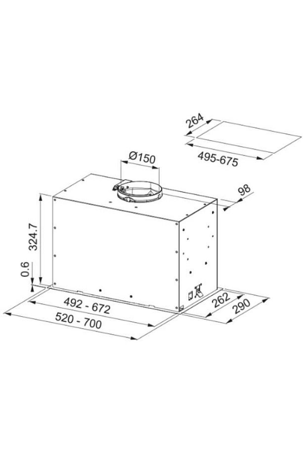 Fbfe Wh Matt A70 Beyaz Aspiratör - 4