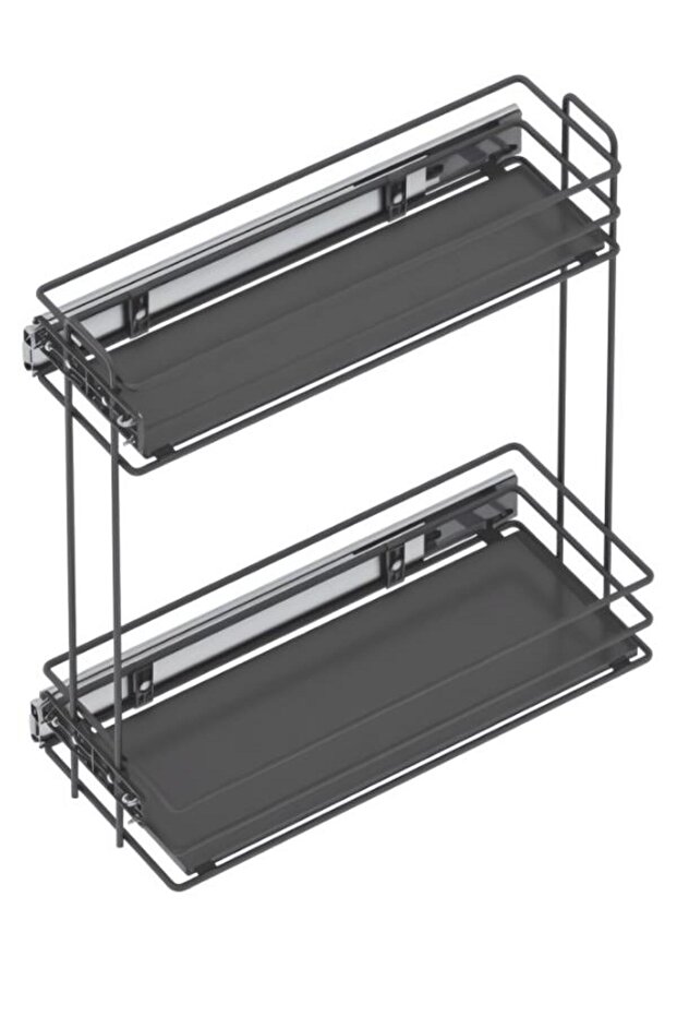 S-2481-a Yandan Teleskopik Raylı Antrasit Deterjanlık - 2