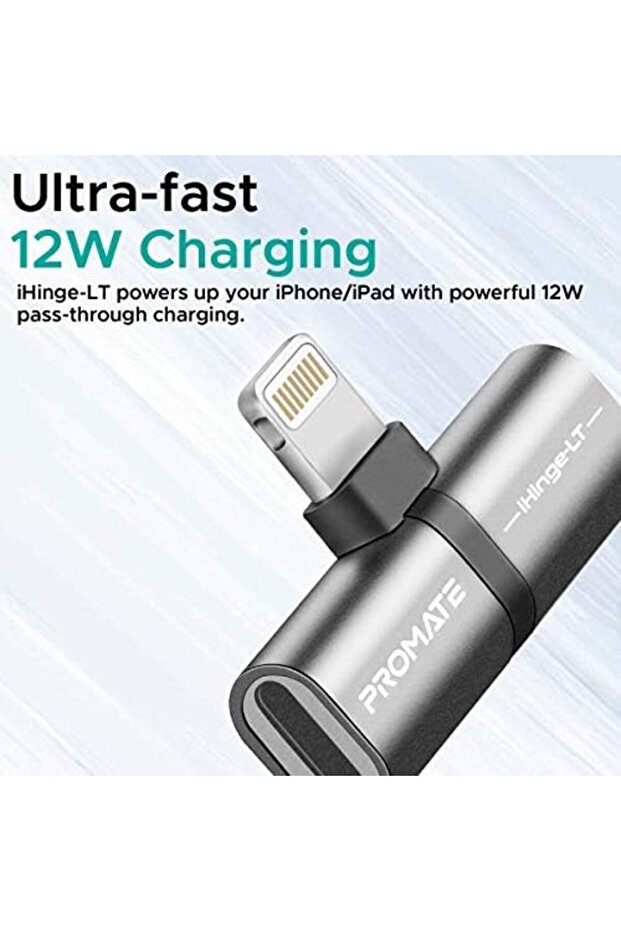 محول موزع Lightning، محول 2 في 1 ممتاز من Lightning إلى سماعة الرأس مع صوت ومزامنة الشحن - 3