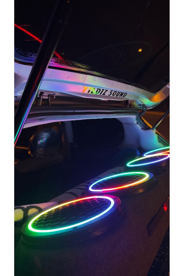 Piksel Neon Ledli 358 Mod 20'lik Midrange Kapağı 2 Takım 4adet - 2