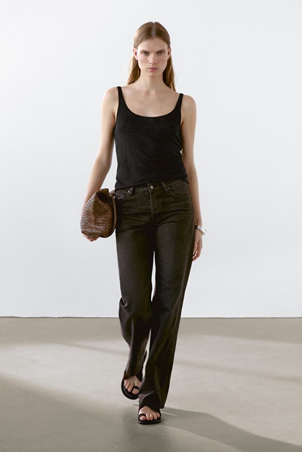 100% linen tank top - 1