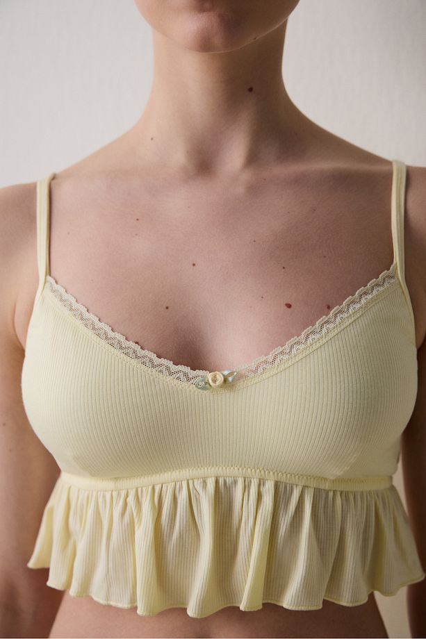 Thin Strap Crop SarıAtlet - 4