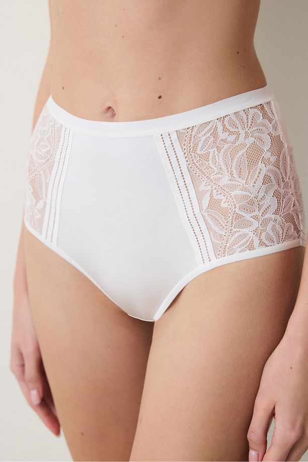 Essentials Highrise Ekru Slip Külot - 1