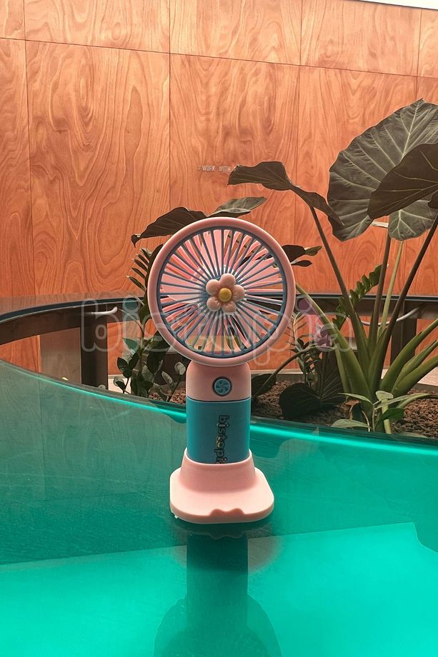 Taşınabilir Mini Fan Soğutucu Masa Üstü Vantilatör Usb Şarjlı Pratik - 5