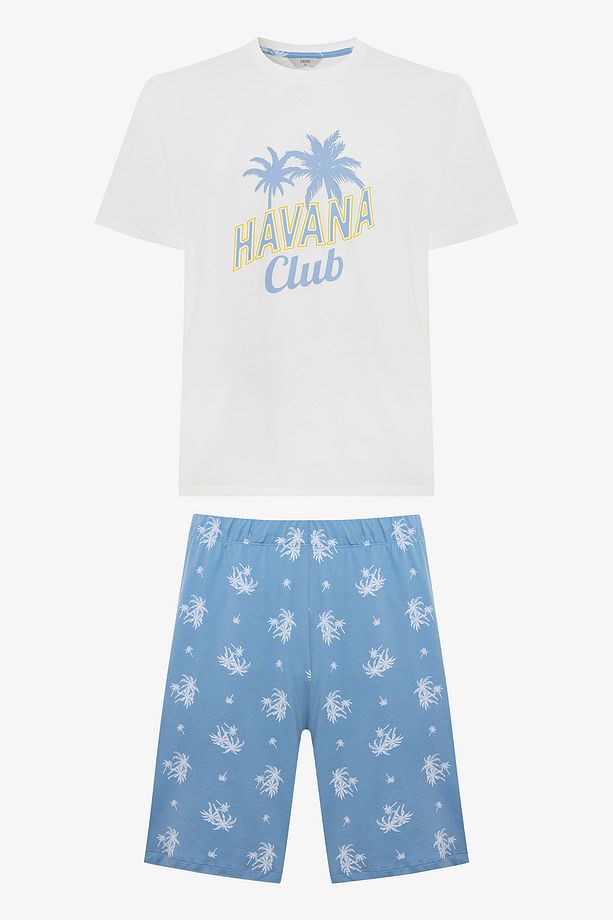 Havana Çok Renkli Şortlu Pijama Takımı - 1