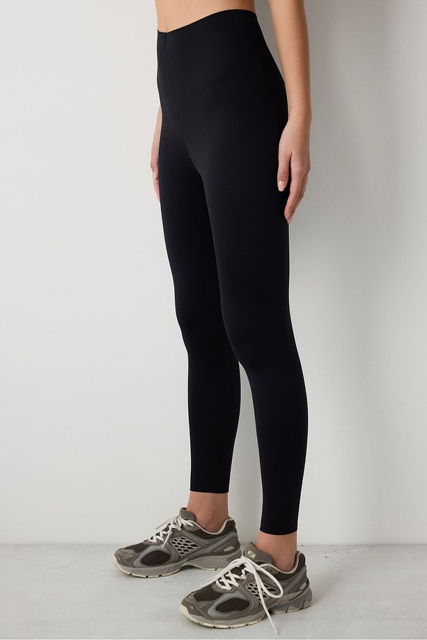 Miracle Slimmer Crop Siyah Tayt - 1
