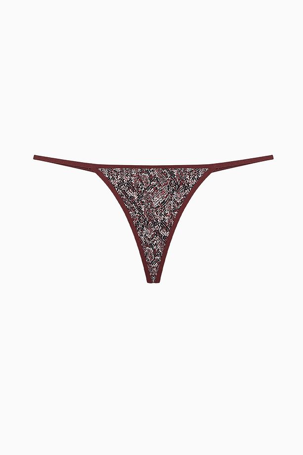 Snake Pamuklu 3lü Çok Renkli String Külot - 3