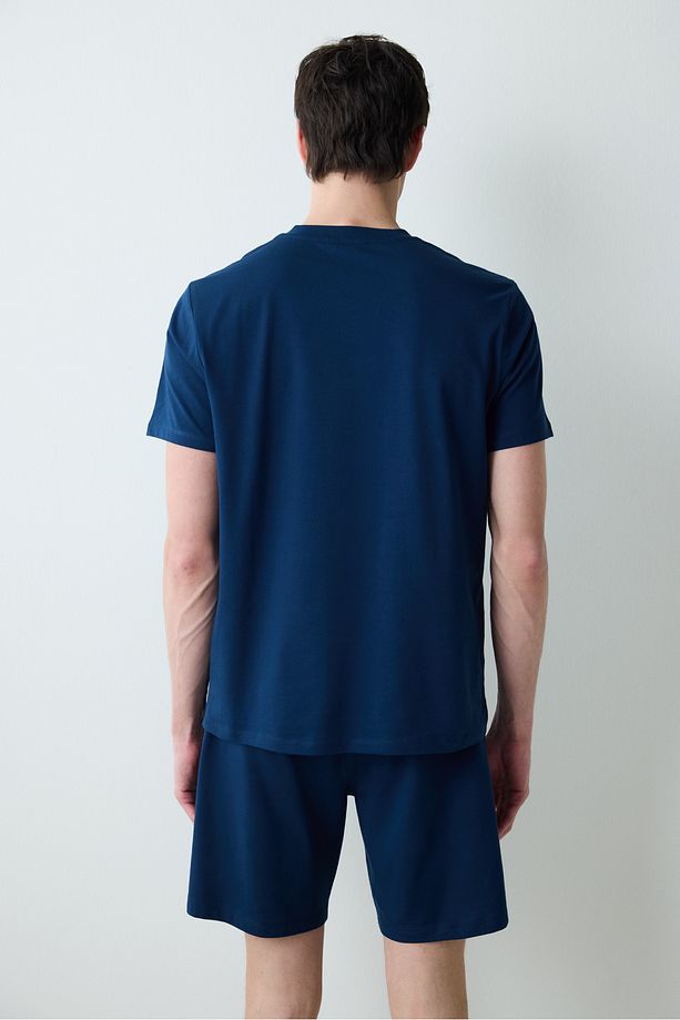 Whale Lacivert Şortlu Pijama Takımı - 5