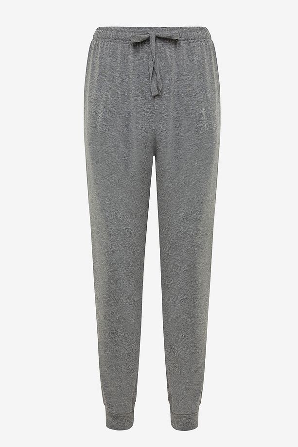 Grey Stripe Çok Renkli Pantolon Pijama Takımı - 3
