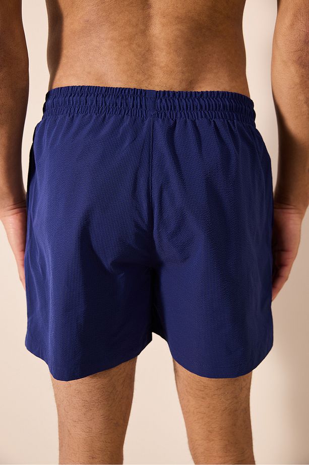 Navy Stripe Deniz Şortu - 6