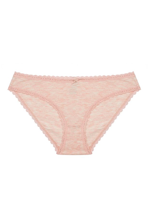 Daily Lace 3lü Pamuklu Bej Slip Külot - 4