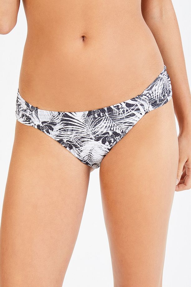 Siyah Shiny Leaf Hipkini Bikini Altı - 1