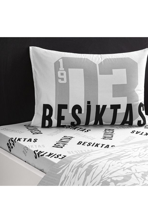Lisanslı Beşiktaş Soccer Tek Kişilik Pamuk Pike Takımı - 3