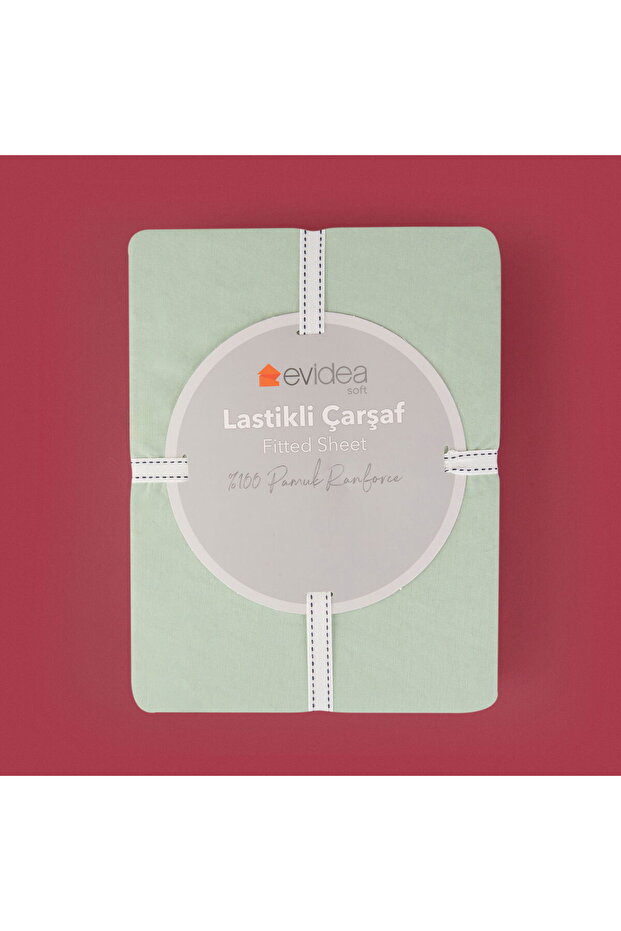 Soft Basic Single Fitted Sheet - Green - 100X200 cm - 4