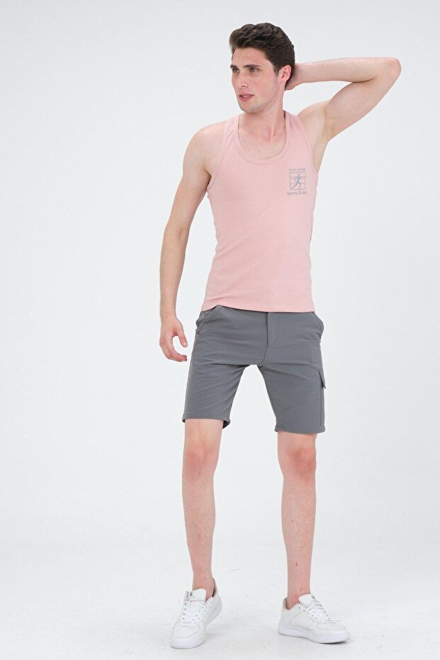 Men's Swimmer Cut Sports Tank Running Athlete Tank Top