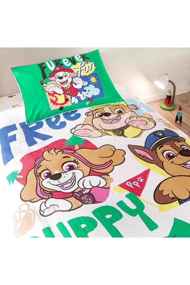 Lisanslı Paw Free Hugs Tek Kişilik Pamuk Pike Takımı - 2
