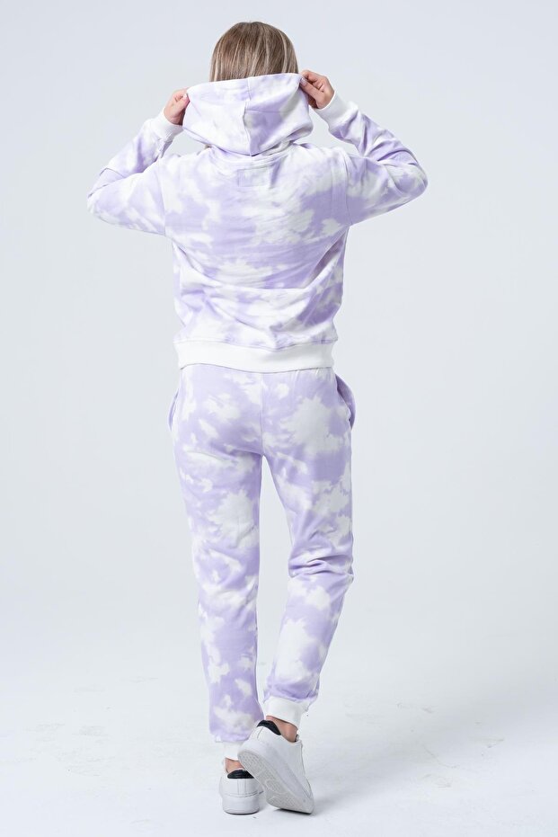 Kadın Batik Kapüşonlu Sweatshirt - 7