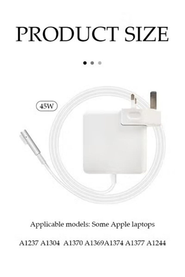 Macbook Air Charger 45w Replacement For L-tip Models A1237, A1304, A1370, A1369, A1374, A1377, A1244 - 4