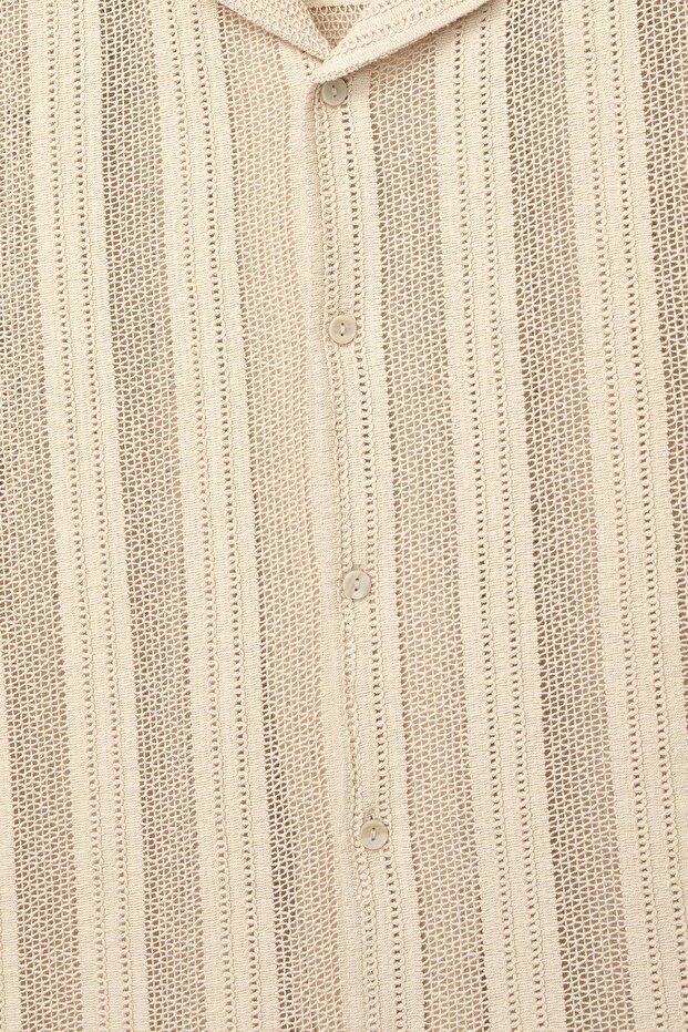 Ajurlu kısa kollu gömlek - 7