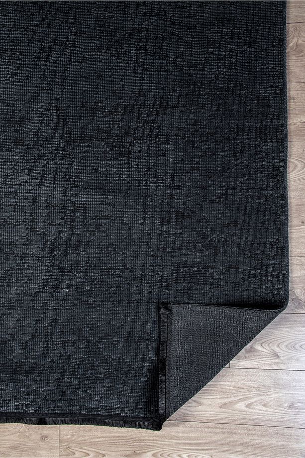 Antrasit Şönil Kilim Salon Oturma Çocuk Odası Hasır Sisal Yolluk Dokuma Makine Halısı Mutfak - 7