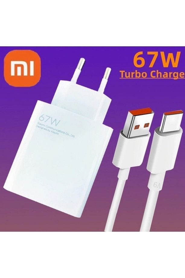 Day Xiaomi Mi 10 Pro 67 Watt Orjinal Turbo Şarj Cihazı Redmi Mi 6a Type-c Data Kablo + Myd-12-eh - 1